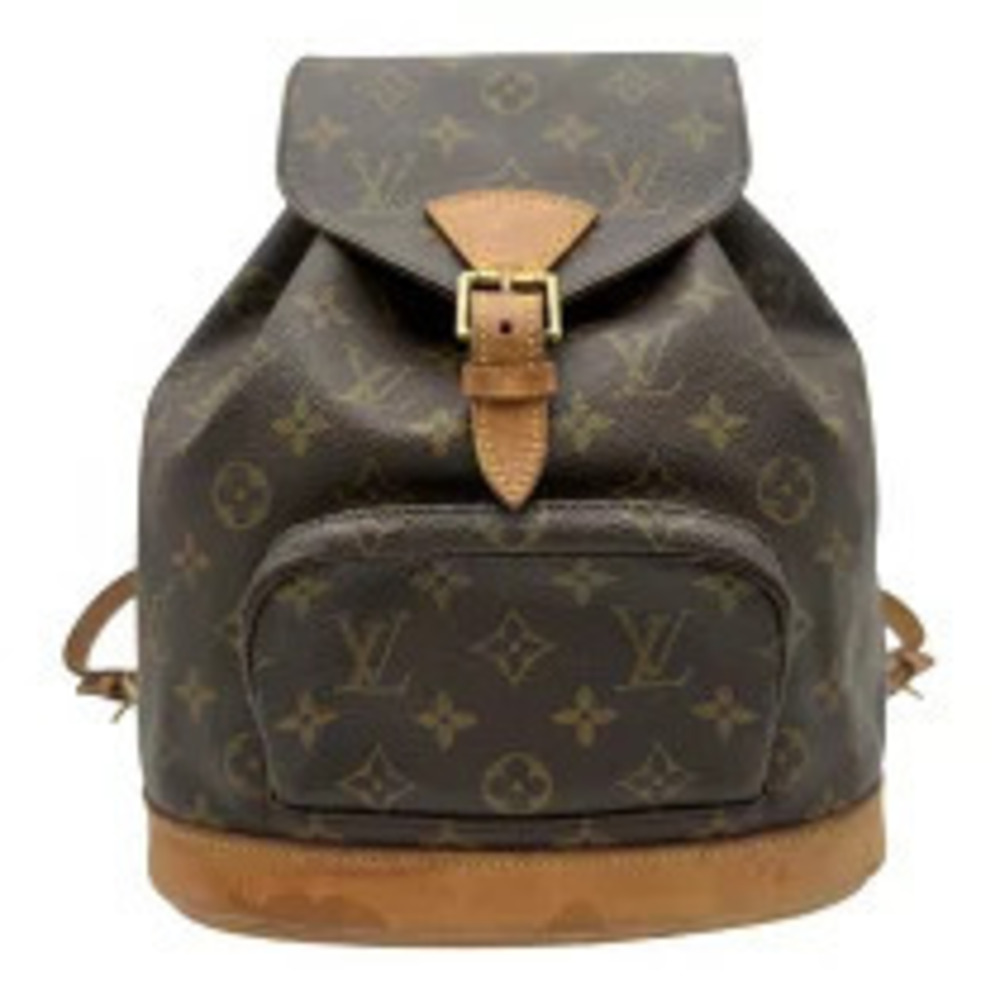 Louis Vuitton Montsouris Brown Monogram Leather Backpack Daypack